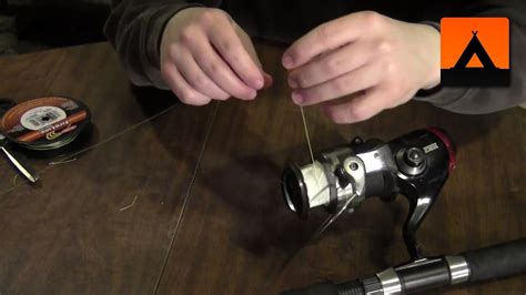 how to tie braid to spinning reel