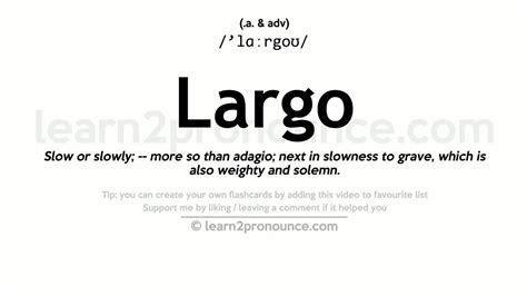 Largo Meaning in Music: A Multidimensional Exploration